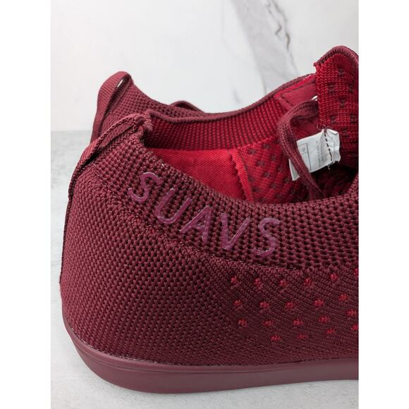 SUAVS The Zilker Lace-Up Sneaker Vino Maroon Unisex M10/W12 - Picture 11 of 11